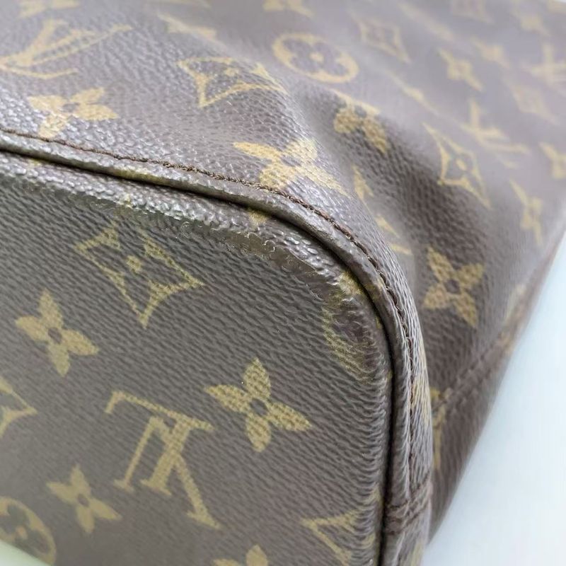 Louis Vuitton Luko Monogram Leather × PVC Brown Tote Bag Gold M51155