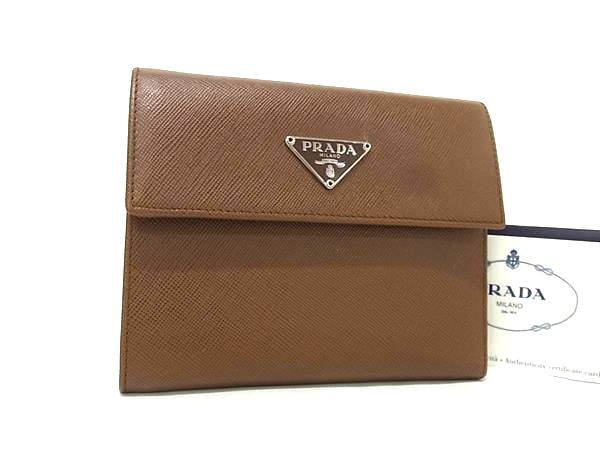 Prada M170a Saffiano Leather Trifold Wallet Coin Purse Coin Purse
