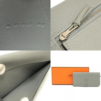 Hermes Long Wallet Dogon Long Togo Grimetto (estimated) Gray