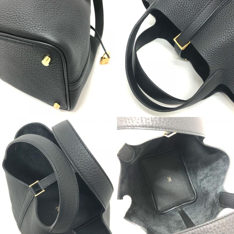 Hermes Handbag Picotin Lock PM Picotin PM Taurillon Cles Mance Gold Hardware