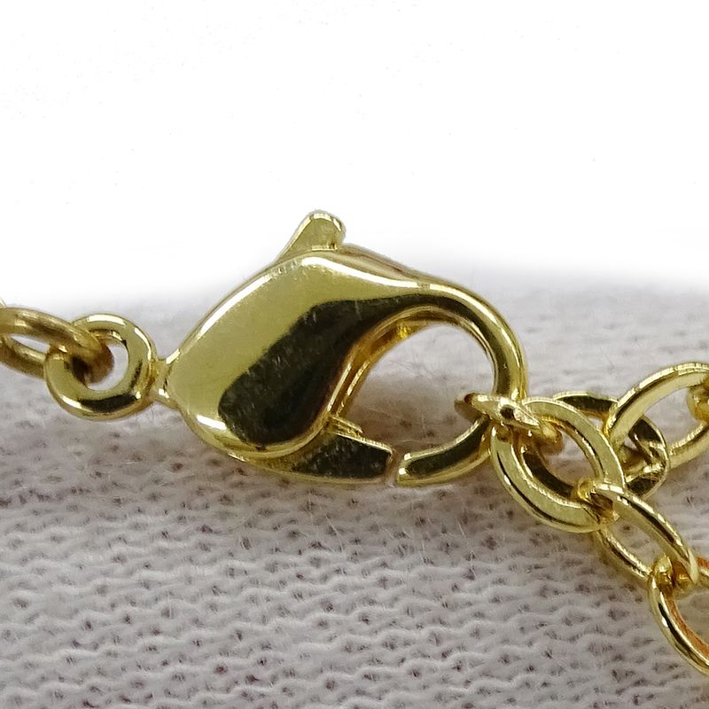 Dior Necklace Women's Brand Rhinestone GP Gold Logo Heart Accessory