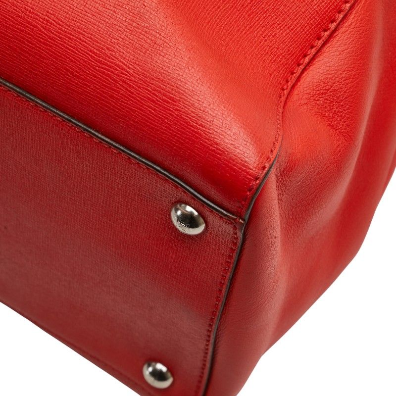 Fendi Toujours Handbag Shoulder Bag 2WAY 8bh250 Red Leather Women Fendi