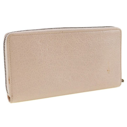 Balenciaga Classic Continental 253036 Calf Beige Pink Ladies Long Wallet