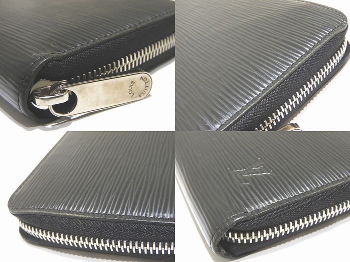 Louis Vuitton Zippy Wallet Long Wallet M60072 Epi Noir Black Zippy Wallet Black