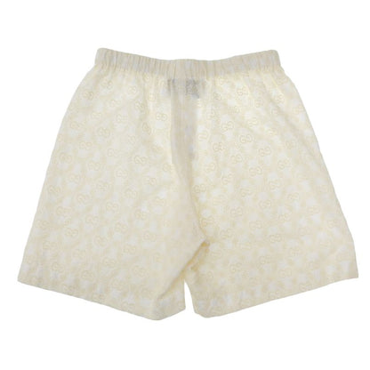 Gucci 627841 Cotton GG Embroidery Shorts Off White 38 Genuine