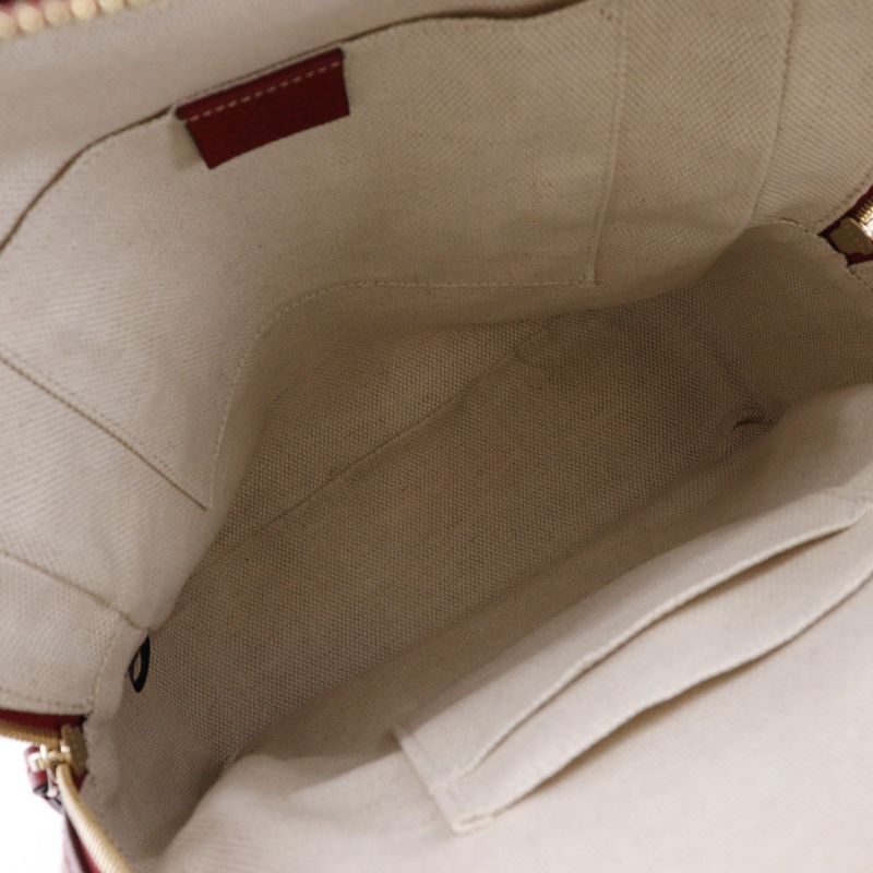 Gucci Soho Interlocking Chain Backpack 536192 Leather Red Women's Backpack/daypa