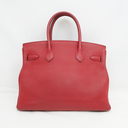 Hermes Birkin 30 Tote Bag Red Togo A Stamp Manufactured In 2017 Gold