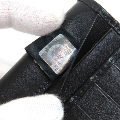 Bvlgari 280922 OCTO Leather Logo Shape Stamped Bifold Long Wallet