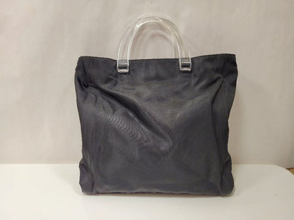 Prada Handbag B8167 Tessuto Nylon Plastic Nero Black Preowned 003806