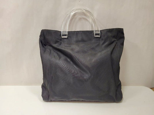 Prada Handbag B8167 Tessuto Nylon Plastic Nero Black Preowned 003806