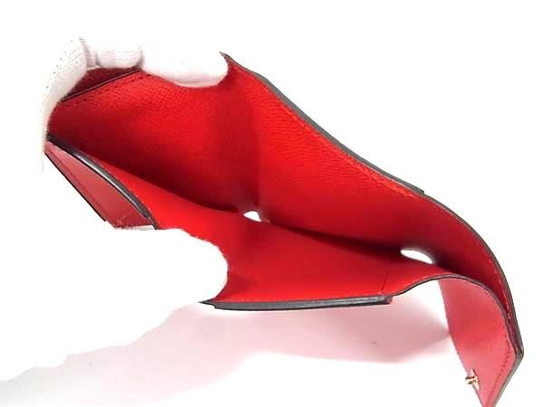 Louis Vuitton N60166 Damier Portefeuille Zoë Coquelicot Trifold Wallet Red