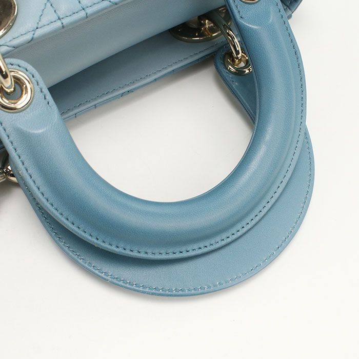 DIOR Bag Small 2WAY Lady Dior M0538 ONGE Handbag Lambskin Ladies