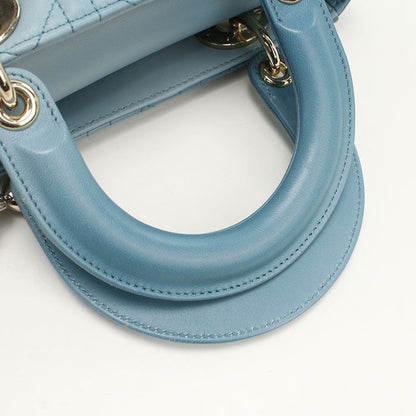 DIOR Bag Small 2WAY Lady Dior M0538 ONGE Handbag Lambskin Ladies