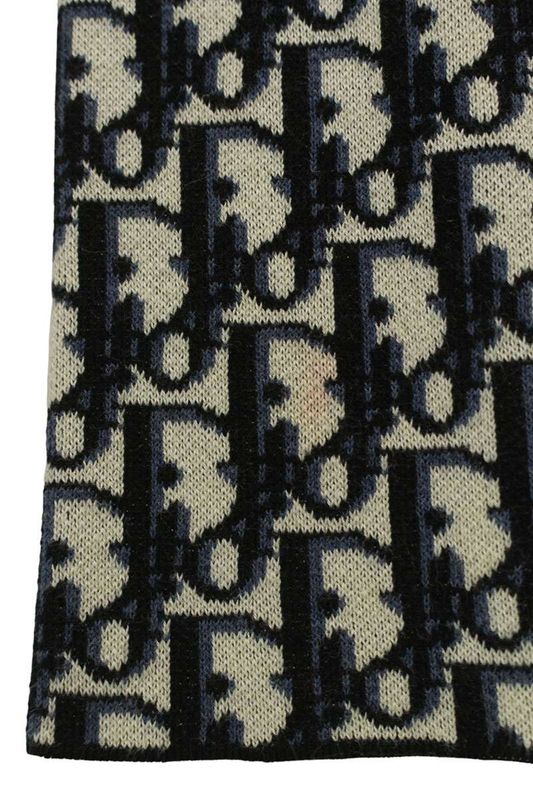 Dior 023m550at099 Obscure Pattern Allover Knit Long Sleeve Shirt Men's XS