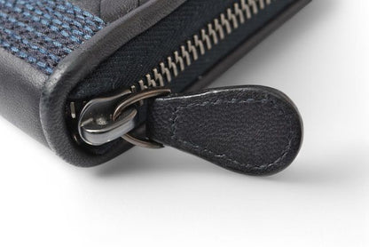 Bottega Veneta Wallet Bottega Veneta Long Wallet With Round Zipper Navy Multi