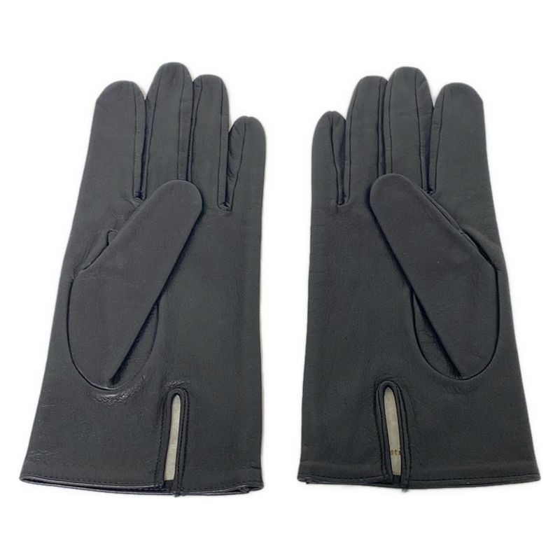 Dior/christian Dior Gloves Women - Black Embroidered Leather