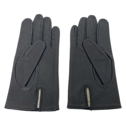 Dior/christian Dior Gloves Women - Black Embroidered Leather