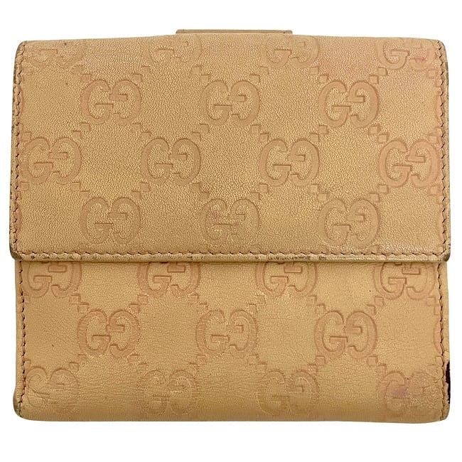 Gucci Fold Wallet With Beige Stripe Line 212090 Double Hook
