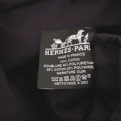 Hermes Gimetto Jumping High Case 456116 Clutch Bag Canvas/cotton Navy Blue 1032