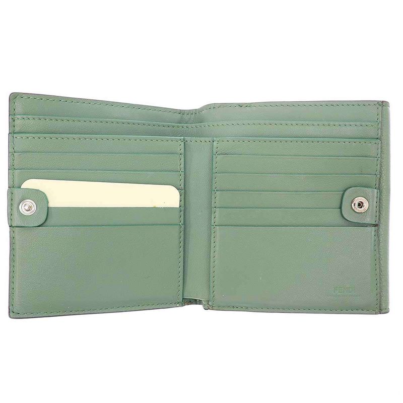 Fendi Peekaboo Wallet Peekaboo Leather Wallet 8m0438 A91b Green