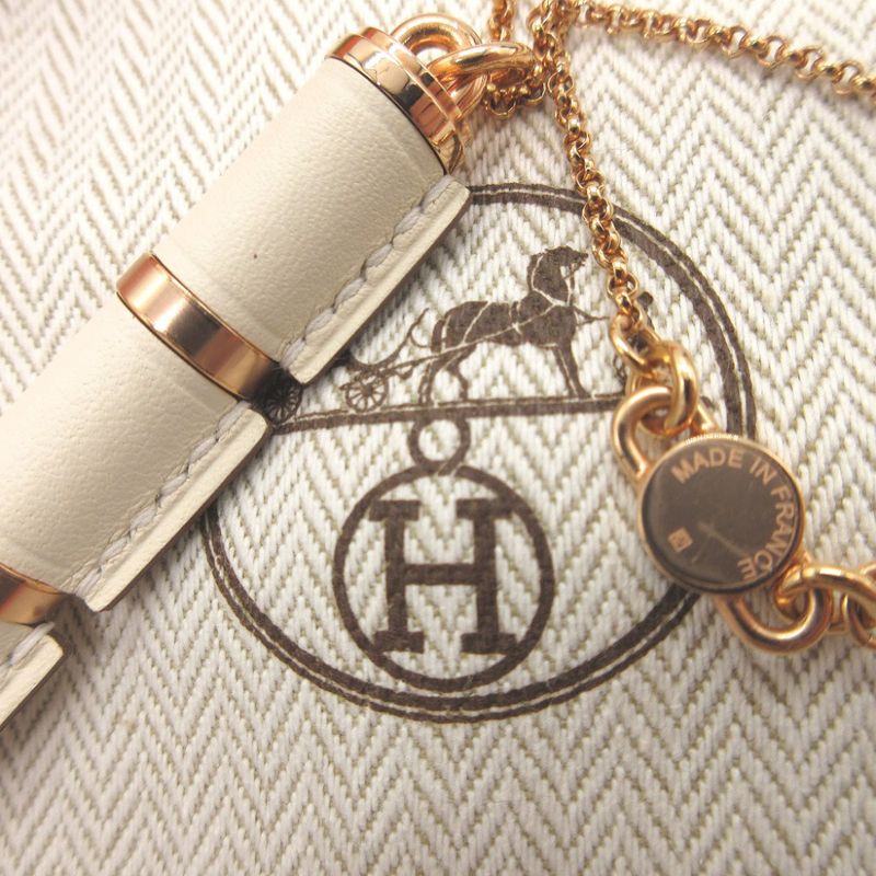 Hermès Charnière GM Vorsoft Metal Nata Rose Gold Necklace 0151 Hermes