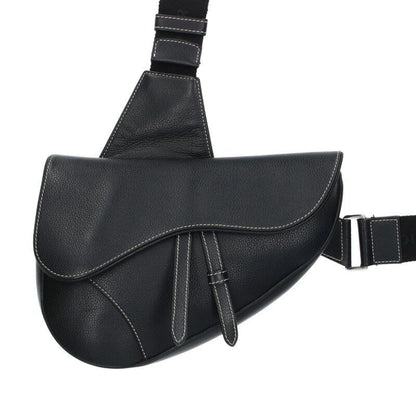 Dior Saddle 1adp0093ykk Leather Shoulder Bag Men's