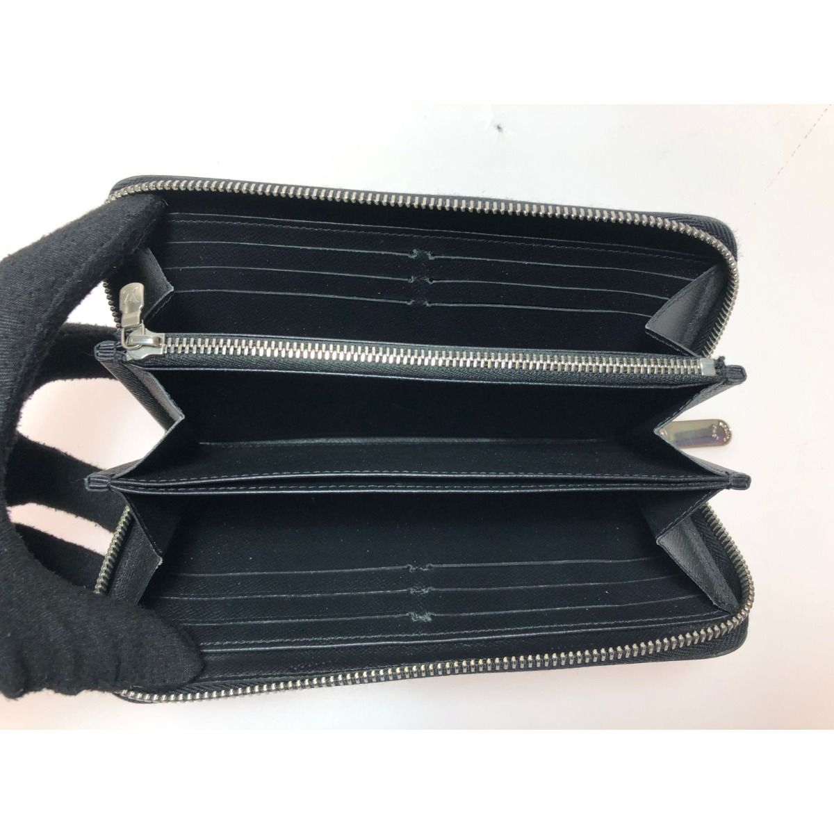 Louis Vuitton Unisex Long Wallet Round Zipper Zippy Wallet M61857 Noir