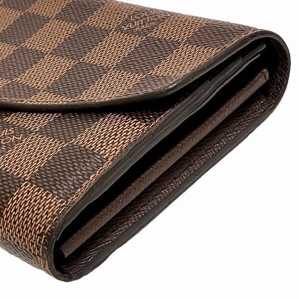 Louis Vuitton Damier Portefeuille Sarah N63209 Long Wallet Bifold Wallet Unisex