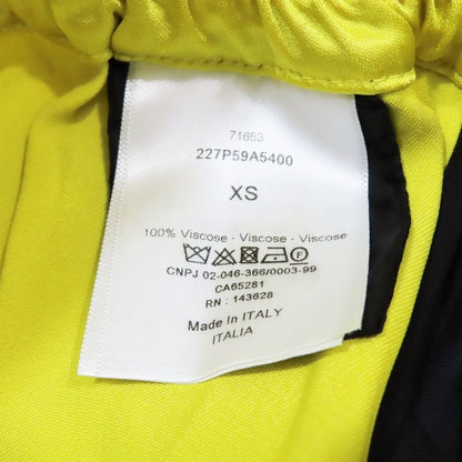 Unused 22SS Christian DIOR Boxing Shorts Half Pants Logo VIBE XS Yellow Black