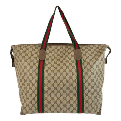 Gucci Vintage Old Gucci Sherry Line GG Supreme Canvas Tote Bag Women 504097