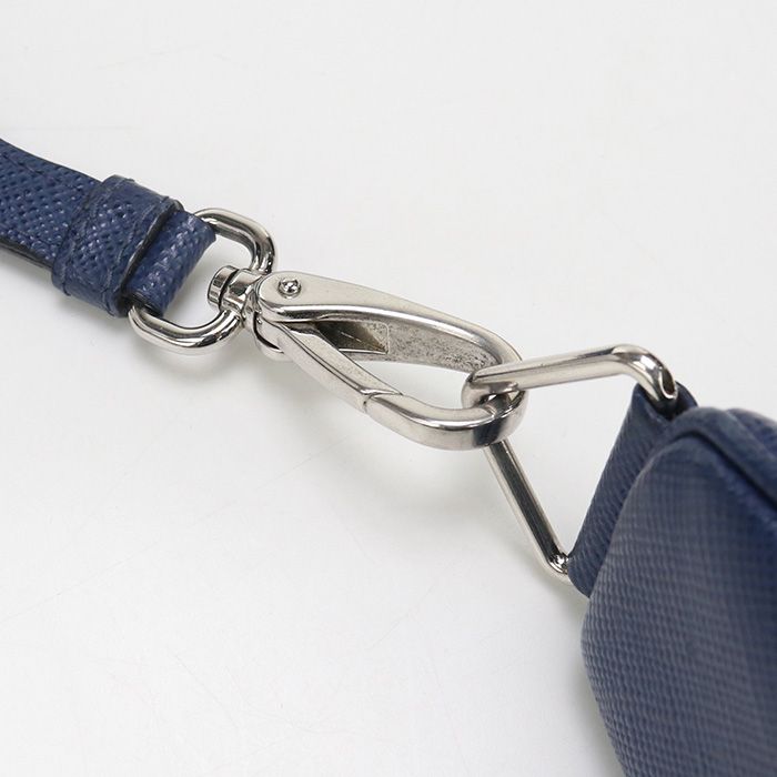 Prada Triangle 2vh155 Crossbody Shoulder Bag Leather Men's