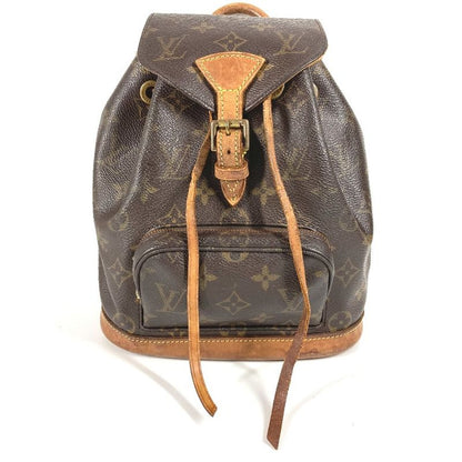 Louis Vuitton Backpack Sac Mini Montsouris M51137 Monogram Canvas Brown