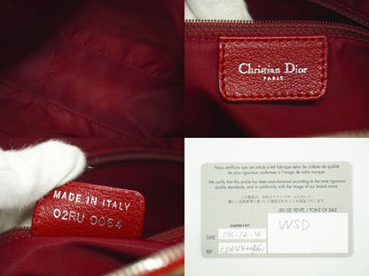 Authentic Christian DIOR Trotter Rasta Shoulder Bag Pochette PVC Brown Multicolo