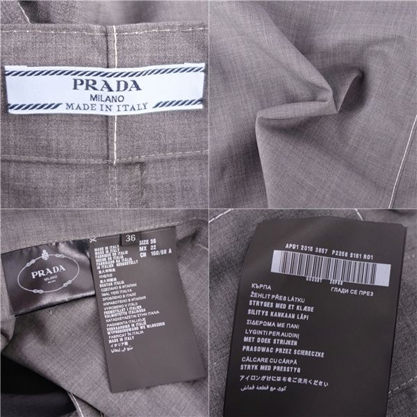 Prada Pants Shorts Wool Bottoms Les