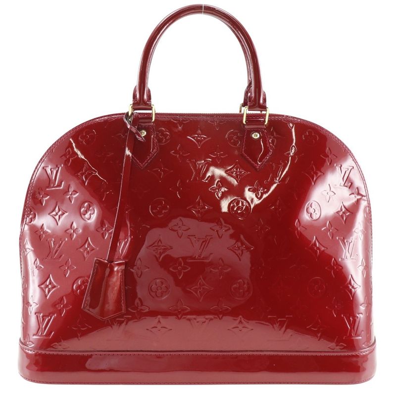Louis Vuitton Alma GM M93596 Monogram Vernis Pomme D'amour Red Sn2133 Ladies