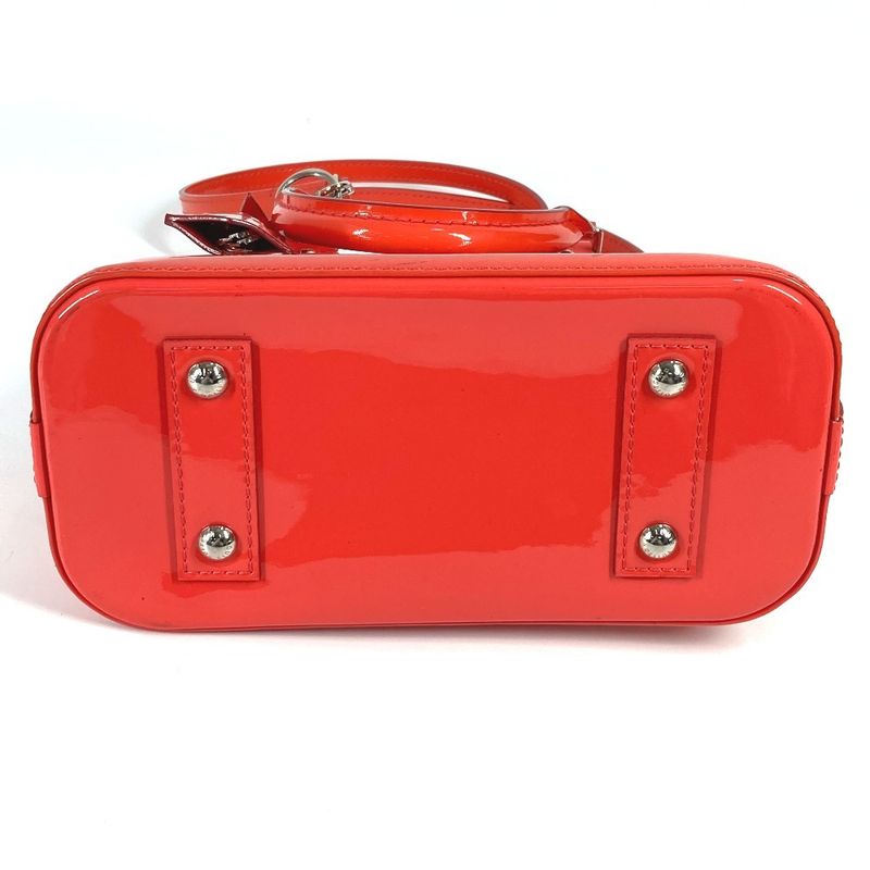 Louis Vuitton Handbag Alma BB M90968 Monogram Vernis Poppy Petal Pink