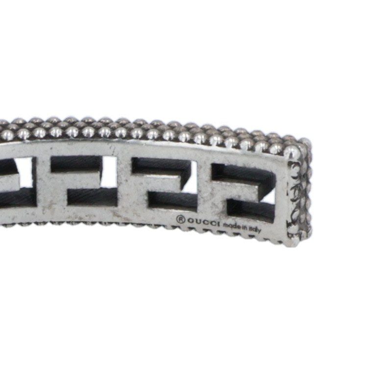 Gucci 551919 Square G Cuff Silver Bracelet Men's 18