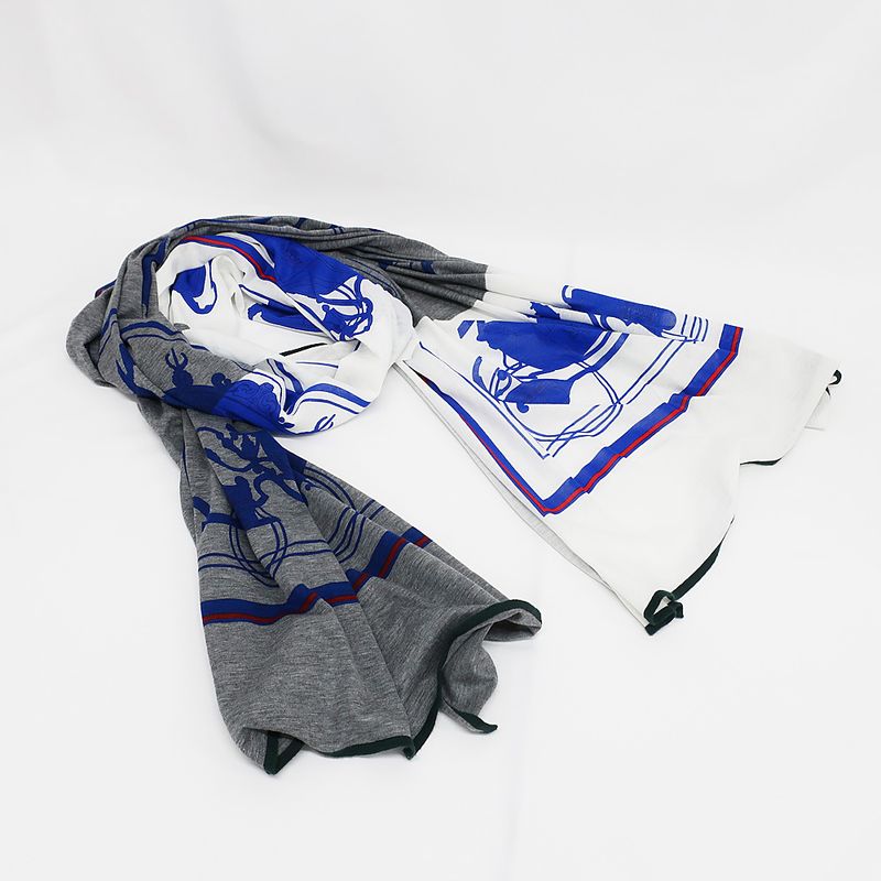 Hermes Shawl Scarf Multicolor Cotton Shawl Accessories Apparel
