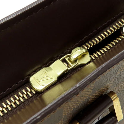 Louis Vuitton Venice PM Tote Bag Damier Canvas Damier Ebene Gold Hardware Brown