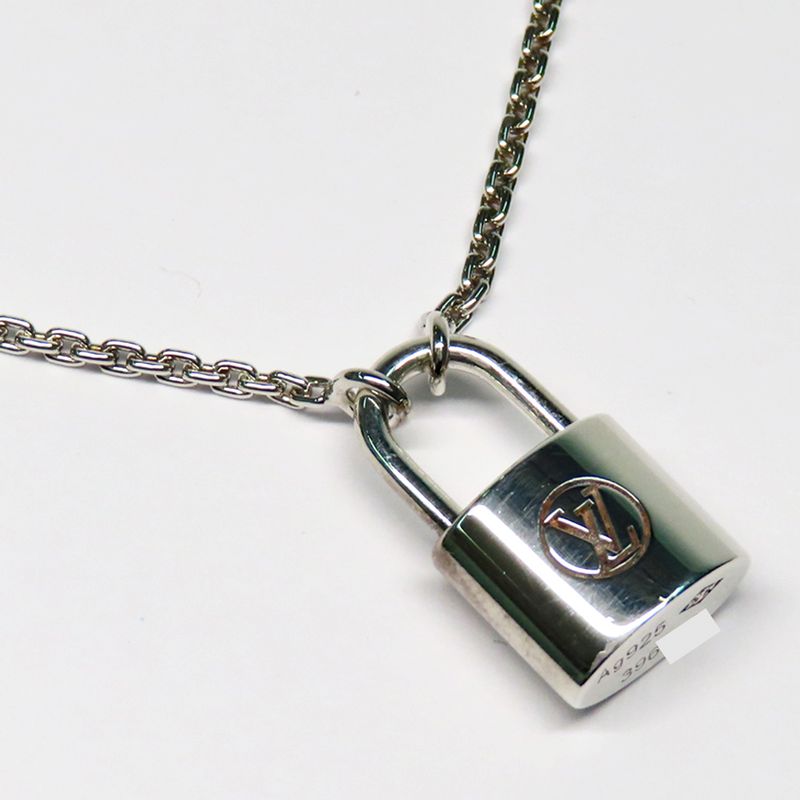 Louis Vuitton Pendant Silver - Lockit Q93559 Ag925 Padlock Necklace