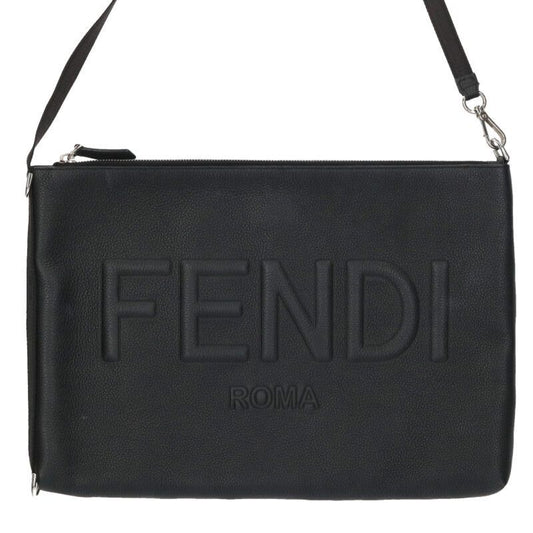 Fendi 7n0136 Logo Embo Scuff Zar Clutch Bag Men's