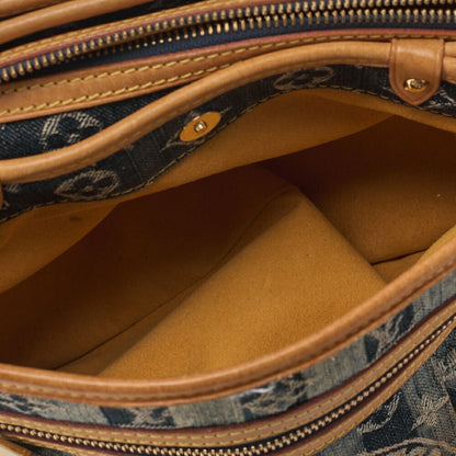 Louis Vuitton Monogram Monogram - Denim Caballaye GM Shoulder Bag Blue (gold