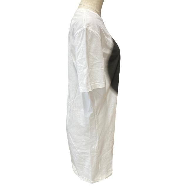 Hermes 2e4513du Top Dress Short Sleeves Grand Tralala Print Cotton White (size