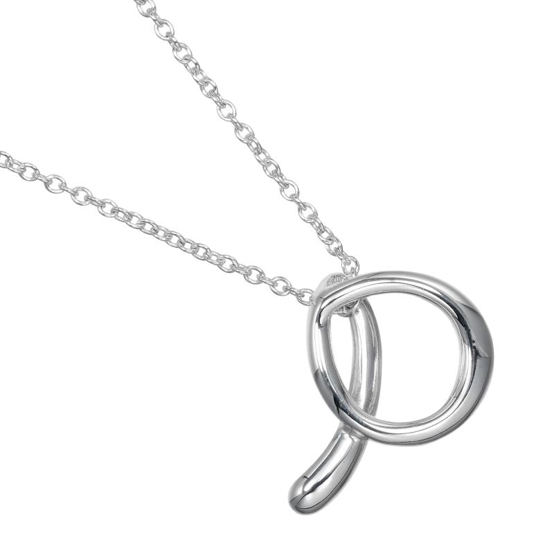 Tiffany & Co Alphabet Letter A Silver 925 Ladies 2.4g Necklace