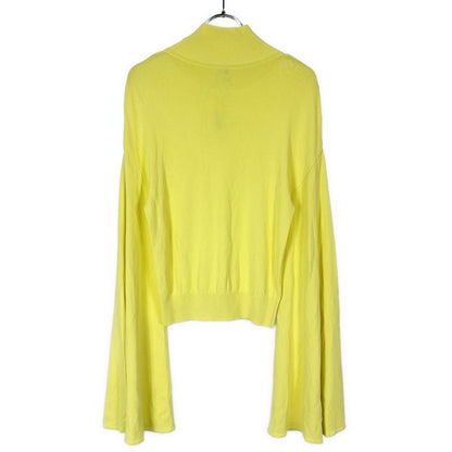 Loewe 22ss Bell Sleeve Heine Cles Yeon Knit Sweater S540y14kaa Yellow S