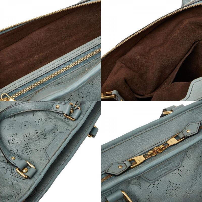 Louis Vuitton Monogram Mahina Stella PM Handbag Shoulder Bag 2WAY M93176 Blue