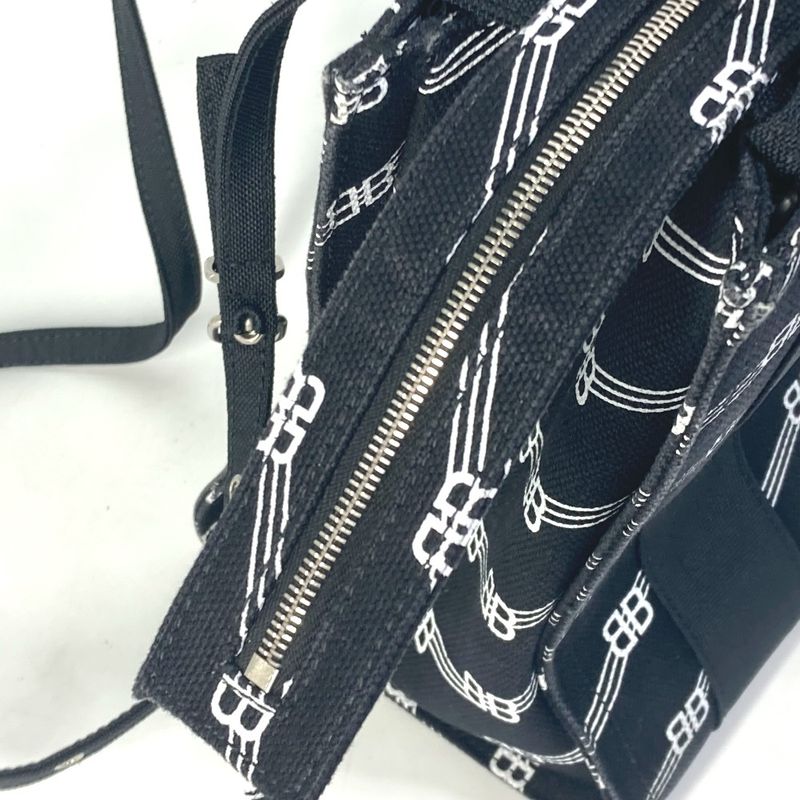 Balenciaga Handbag Trade S 620884 Canvas Black