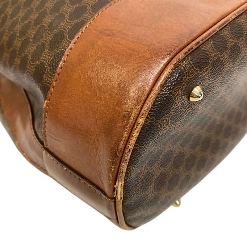 Celine One Shoulder Backpack Large Shape Macadam Pattern Backpack Daypack Bag