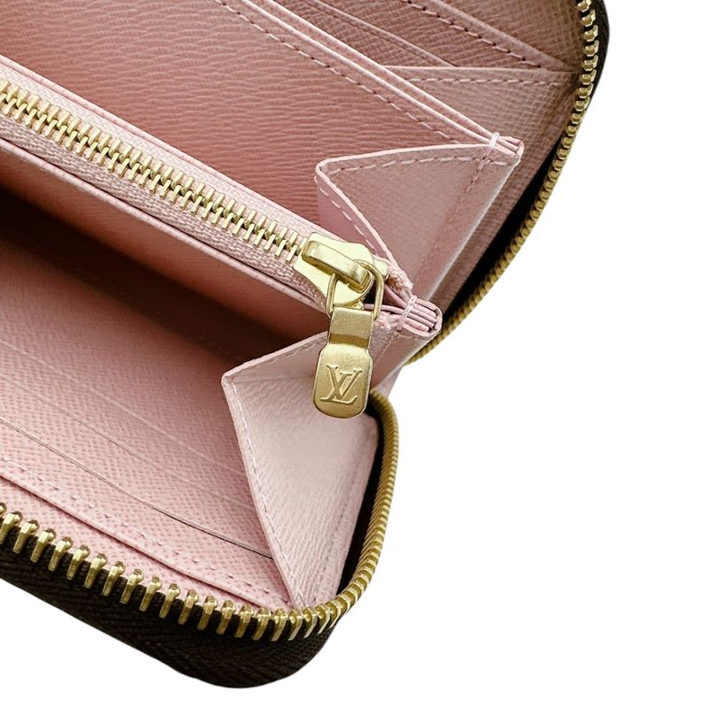 Louis Vuitton N60046 Damier Round Long Wallet Zippy Wallet Long Wallet Louis