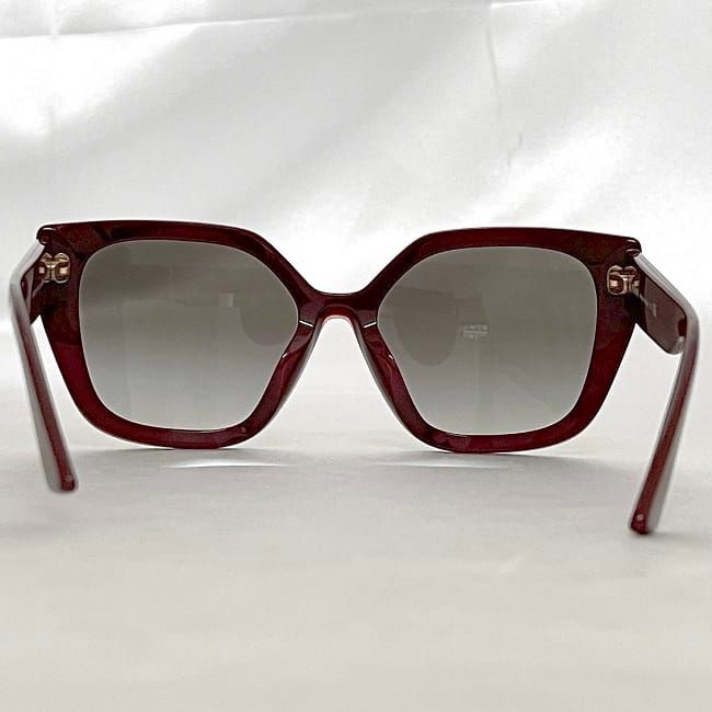 Prada Sunglasses In Black Gradient Bordeaux Red